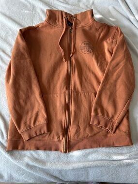 Salty Crew Rust-Orange Full Zip Hoodie